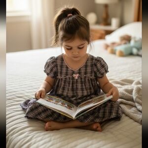 b.t KIDS DRESS Cozy Pink and Gray